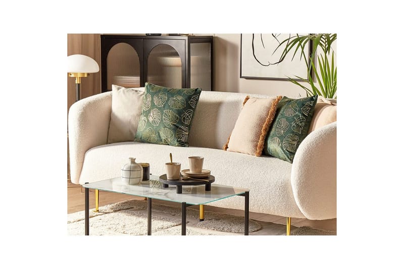 Prydnadskuddar Deliciosa set om 2 Grön/guld - Grön/guld - Textil & mattor - Filtar, kuddar & plädar - Prydnadskudde & kuddfodral