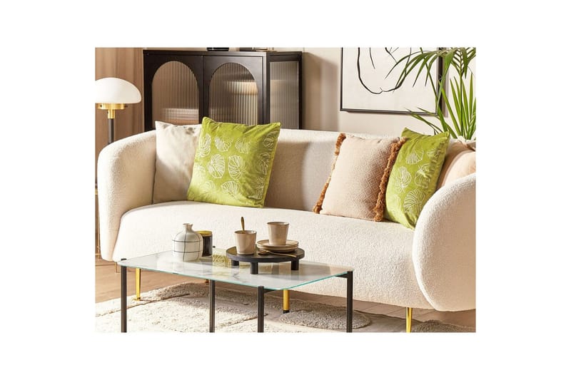 Prydnadskuddar Deliciosa set om 2 Ljusgrön/guld - Ljusgrön/guld - Textil & mattor - Filtar, kuddar & plädar - Prydnadskudde & kuddfodral