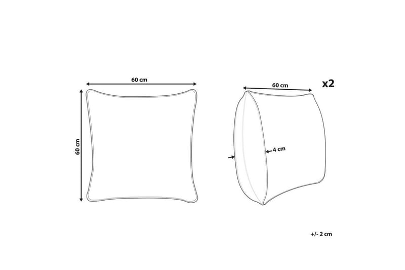 Prydnadskuddar Dianthus set om 2 - Textil & mattor - Filtar, kuddar & plädar - Prydnadskudde & kuddfodral