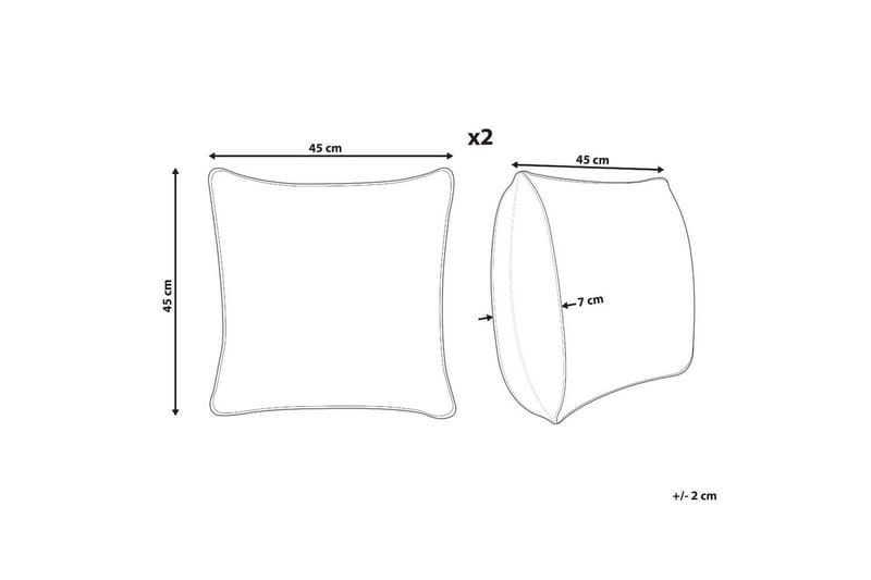 Prydnadskuddar Elettaria set om 2 - Textil & mattor - Filtar, kuddar & plädar - Utekudde
