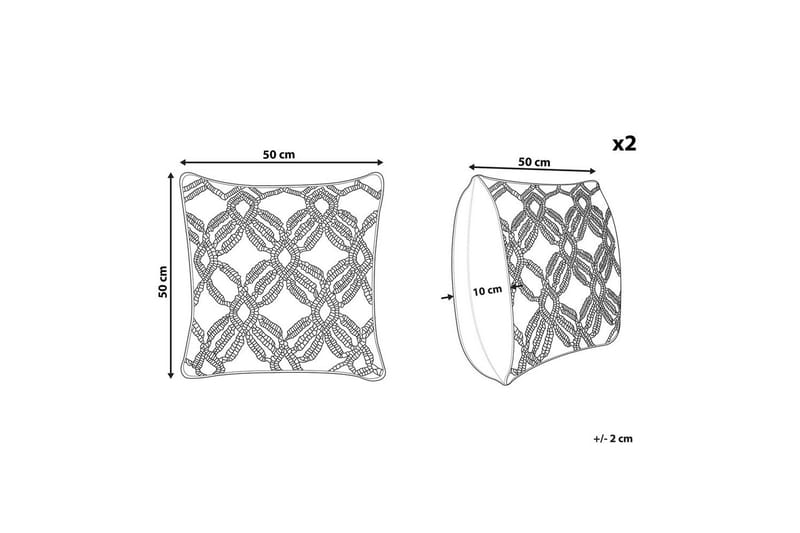 Prydnadskuddar Esenkoy set om 2 - Textil & mattor - Filtar, kuddar & plädar - Utekudde