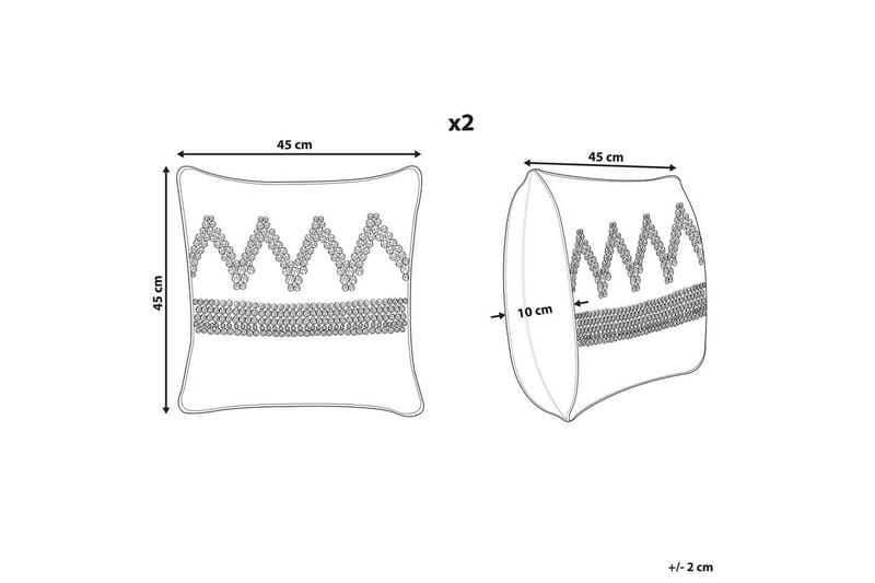 Prydnadskuddar Eytelia set om 2 - Textil & mattor - Filtar, kuddar & plädar - Utekudde