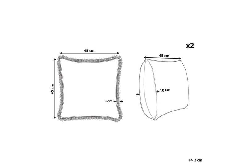Prydnadskuddar Filix set om 2 - Textil & mattor - Filtar, kuddar & plädar - Prydnadskudde & kuddfodral