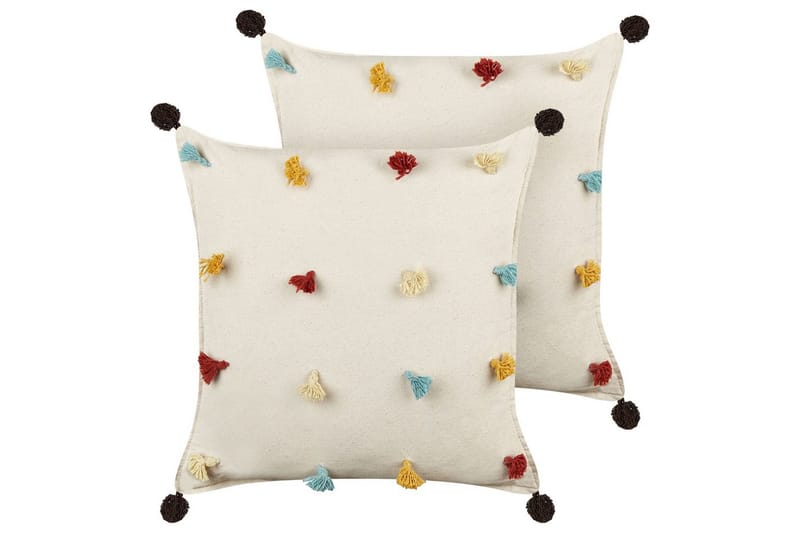 Prydnadskuddar Fussel set om 2, undefined