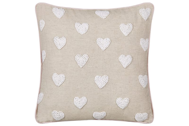 Prydnadskuddar Gazania set om 2 Beige/vit, Fyrkantig - Beige/vit, Fyrkantig - Textil & mattor - Filtar, kuddar & plädar - Utekudde