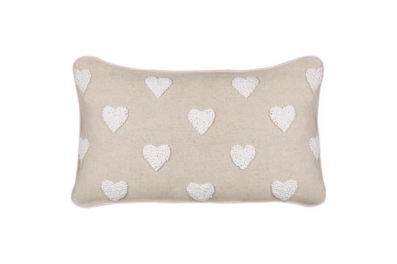 Prydnadskuddar Gazania set om 2 Beige/vit, Rektangulär - Beige/vit, Rektangulär - Textil & mattor - Filtar, kuddar & plädar - Utekudde