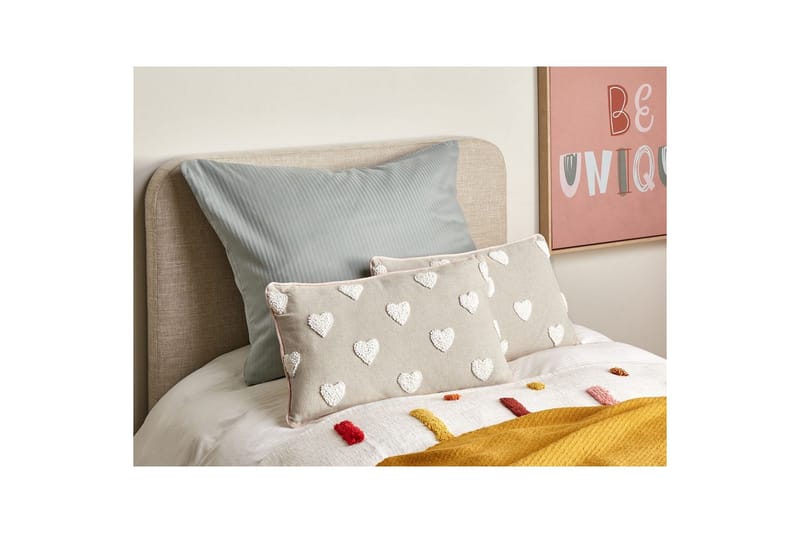 Prydnadskuddar Gazania set om 2 Beige/vit, Rektangulär - Beige/vit, Rektangulär - Textil & mattor - Filtar, kuddar & plädar - Utekudde