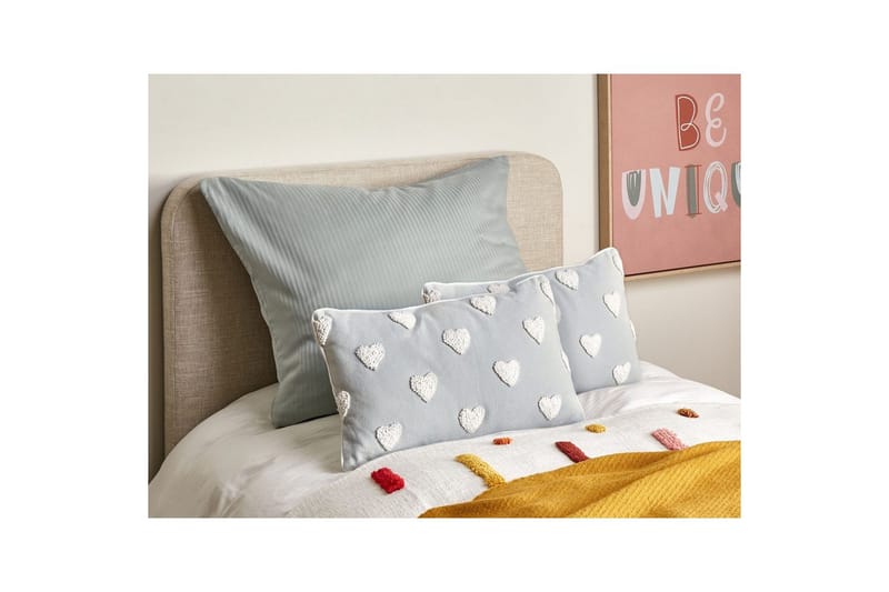 Prydnadskuddar Gazania set om 2 Grå/vit, Rektangulär - Grå/vit, Rektangulär - Textil & mattor - Filtar, kuddar & plädar - Utekudde