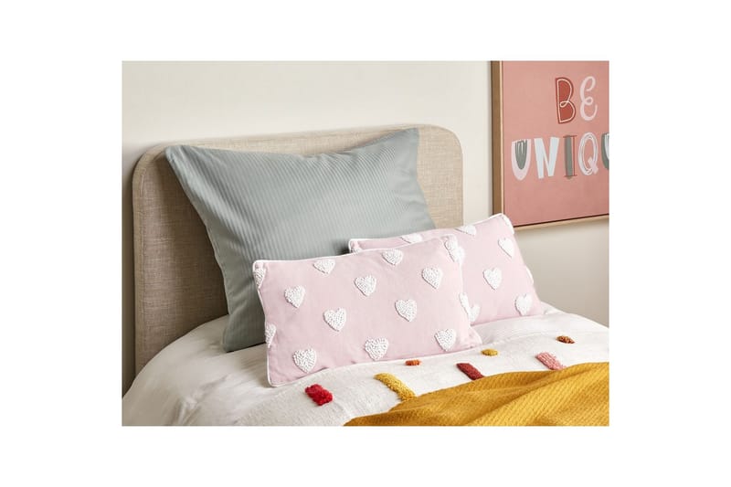 Prydnadskuddar Gazania set om 2 Rosa/Vit, Rektangulär - Rosa/Vit, Rektangulär - Textil & mattor - Filtar, kuddar & plädar - Utekudde