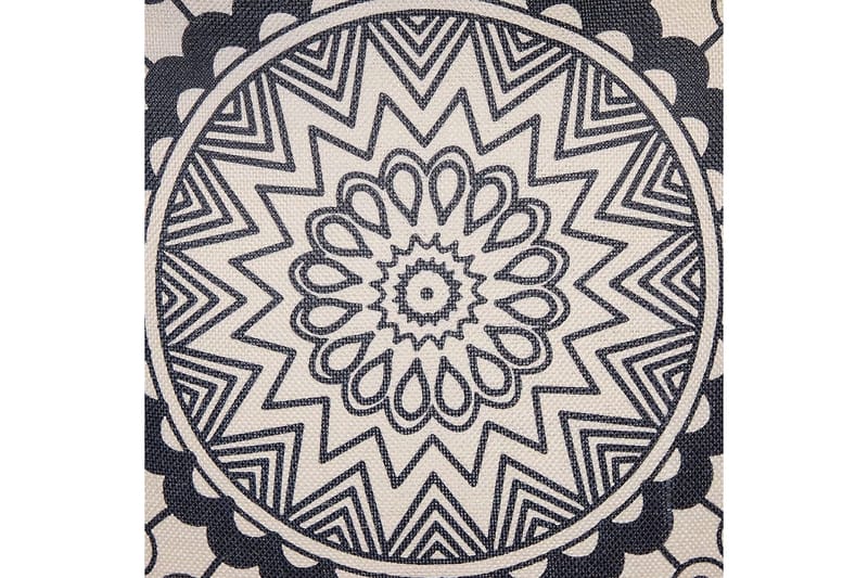 Prydnadskuddar Geranium set om 2 Beige/svart - Beige/svart - Textil & mattor - Filtar, kuddar & plädar - Utekudde