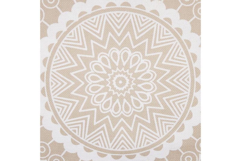 Prydnadskuddar Geranium set om 2 Beige/vit - Beige/vit - Textil & mattor - Filtar, kuddar & plädar - Utekudde