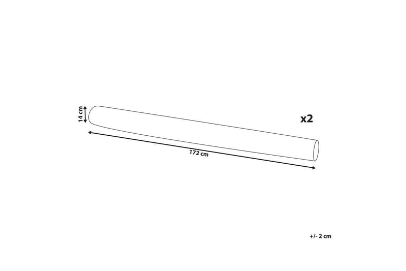 Prydnadskuddar Gladiolus set om 2 Beige - Beige - Textil & mattor - Filtar, kuddar & plädar - Utekudde