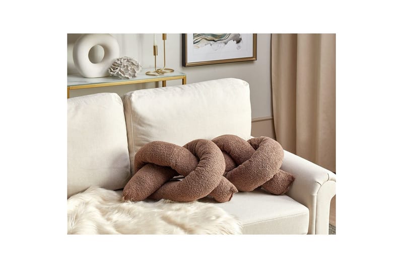 Prydnadskuddar Gladiolus set om 2 Brun - Brun - Textil & mattor - Filtar, kuddar & plädar - Utekudde