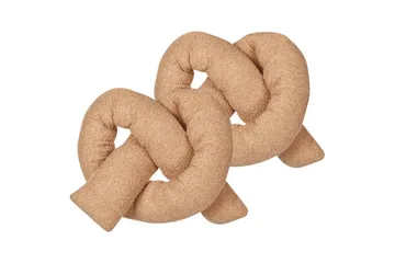 Prydnadskuddar Gladiolus set om 2 Ljusbrun