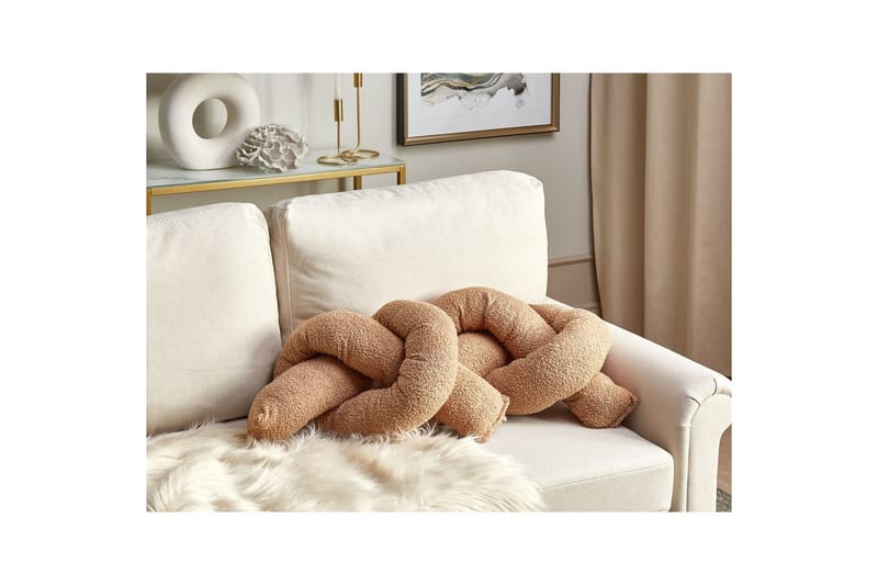 Prydnadskuddar Gladiolus set om 2 Ljusbrun - Ljusbrun - Textil & mattor - Filtar, kuddar & plädar - Utekudde