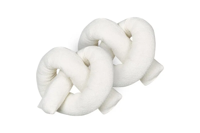 Prydnadskuddar Gladiolus set om 2 Vit, Vit