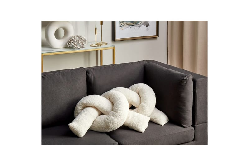 Prydnadskuddar Gladiolus set om 2 Vit - Vit - Textil & mattor - Filtar, kuddar & plädar - Utekudde