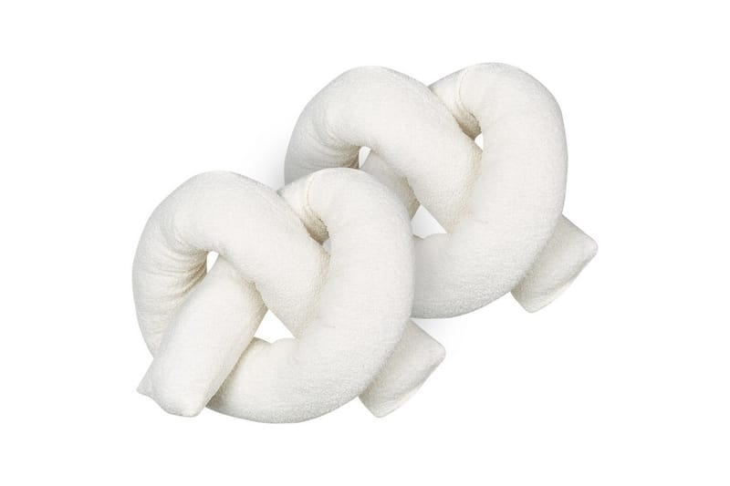 Prydnadskuddar Gladiolus set om 2 Vit - Vit - Textil & mattor - Filtar, kuddar & plädar - Utekudde
