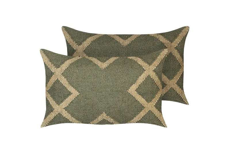 Prydnadskuddar Gopi set om 2 Rektangulär, Rektangulär