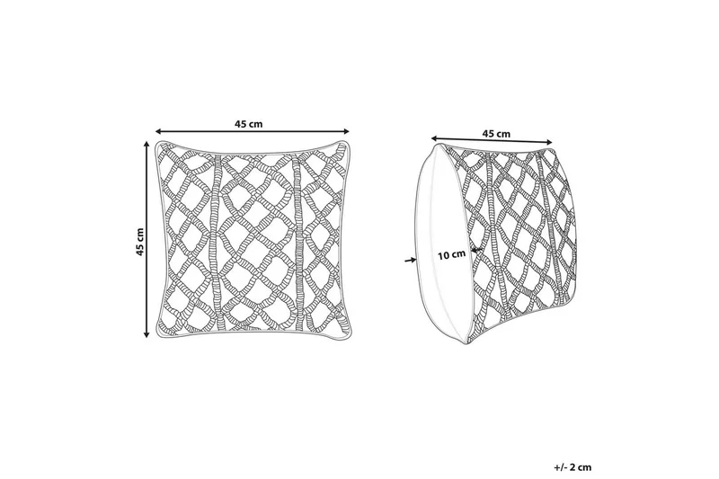 Prydnadskuddar Goreme set om 2 Beige - Beige - Textil & mattor - Filtar, kuddar & plädar - Utekudde