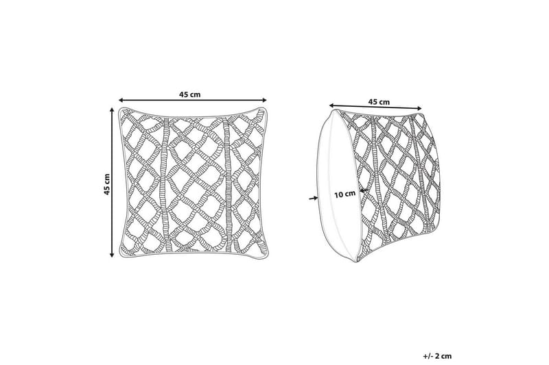 Prydnadskuddar Goreme set om 2 Beige - Beige - Textil & mattor - Filtar, kuddar & plädar - Utekudde