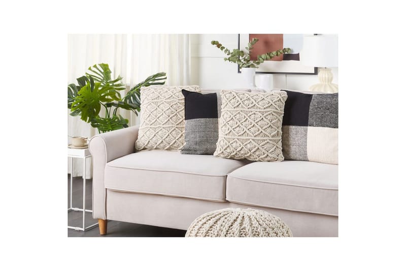 Prydnadskuddar Goreme set om 2 Beige - Beige - Textil & mattor - Filtar, kuddar & plädar - Utekudde