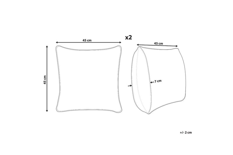 Prydnadskuddar Gynura set om 2 - Textil & mattor - Filtar, kuddar & plädar - Utekudde