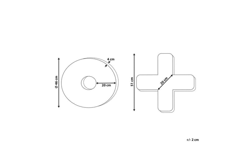 Prydnadskuddar Hesperis set om 2 Grå - Grå - Textil & mattor - Filtar, kuddar & plädar - Utekudde
