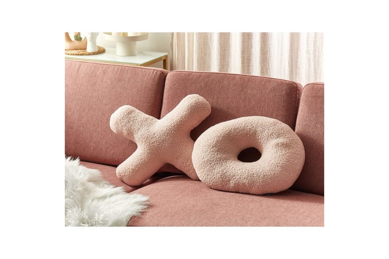 Prydnadskuddar Hesperis set om 2 Rosa - Rosa - Textil & mattor - Filtar, kuddar & plädar - Utekudde