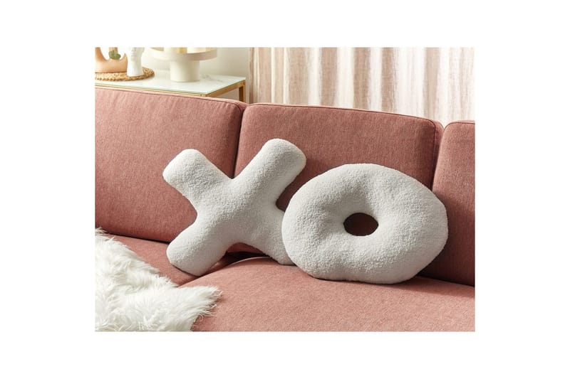 Prydnadskuddar Hesperis set om 2 Vit - Vit - Textil & mattor - Filtar, kuddar & plädar - Utekudde