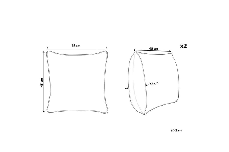 Prydnadskuddar Howea set om 2 - Textil & mattor - Filtar, kuddar & plädar - Prydnadskudde & kuddfodral