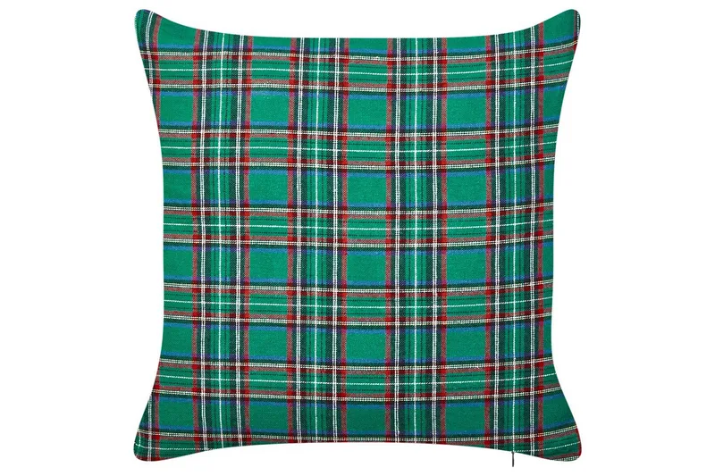 Prydnadskuddar Joycandy set om 2 Grön/Röd/Svart/Vit, Fyrkantig - Grön/Röd/Svart/Vit, Fyrkantig - Textil & mattor - Filtar, kuddar & plädar - Utekudde