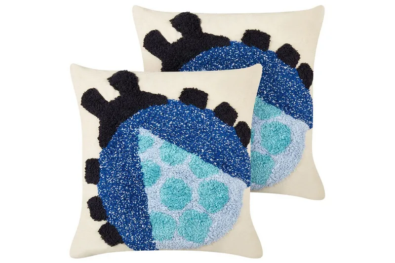 Prydnadskuddar Ladybird set om 2, undefined