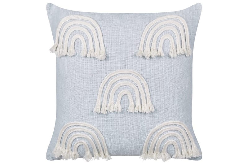 Prydnadskuddar Leea set om 2 Blå/Vit - Blå/Vit - Textil & mattor - Filtar, kuddar & plädar - Utekudde