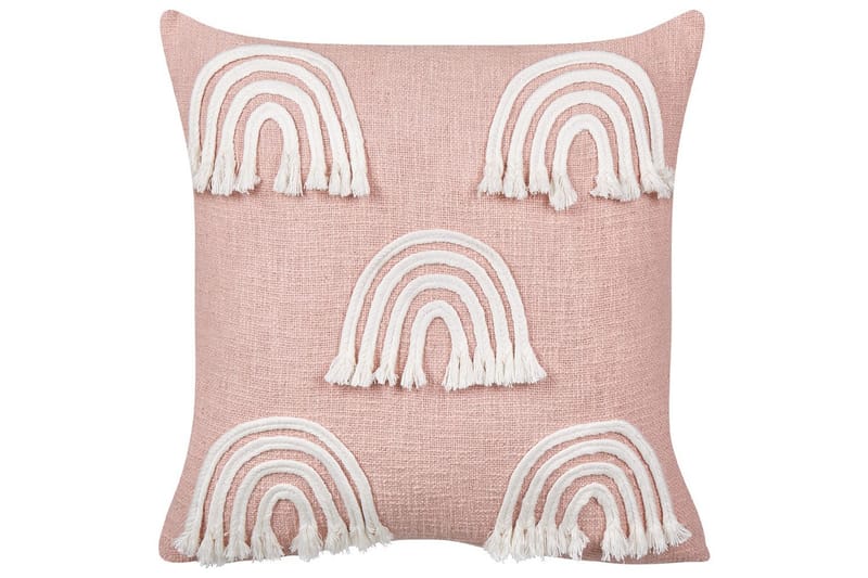 Prydnadskuddar Leea set om 2 Rosa/Vit - Rosa/Vit - Textil & mattor - Filtar, kuddar & plädar - Utekudde