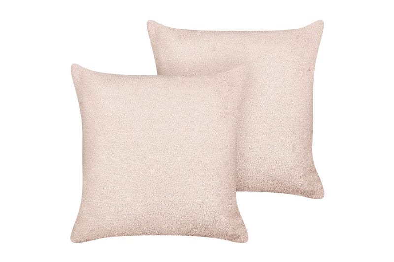 Prydnadskuddar Leuzea set om 2 Rosa, 45x45 cm - Rosa, 45x45 cm - Textil & mattor - Filtar, kuddar & plädar - Utekudde