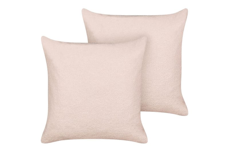 Prydnadskuddar Leuzea set om 2 Rosa, 60x60 cm - Rosa, 60x60 cm - Textil & mattor - Filtar, kuddar & plädar - Utekudde