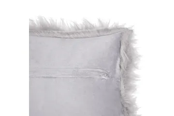 Prydnadskuddar Lubha set om 2 Grå - Grå - Textil & mattor - Filtar, kuddar & plädar - Prydnadskudde & kuddfodral