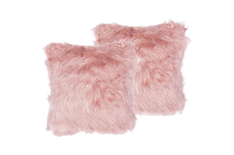 Prydnadskuddar Lubha set om 2 Rosa - Rosa - Textil & mattor - Filtar, kuddar & plädar - Prydnadskudde & kuddfodral