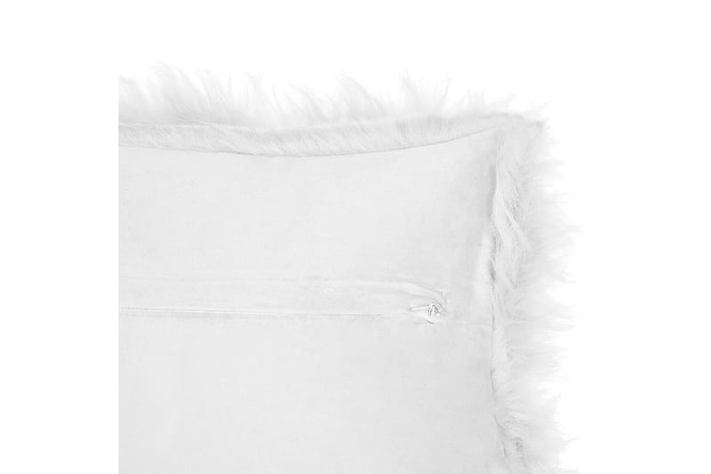 Prydnadskuddar Lubha set om 2 Vit - Vit - Textil & mattor - Filtar, kuddar & plädar - Prydnadskudde & kuddfodral