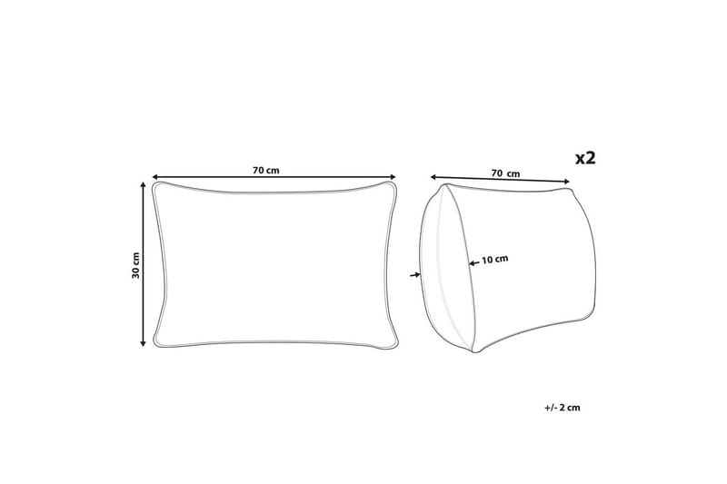Prydnadskuddar Luina set om 2 - Textil & mattor - Filtar, kuddar & plädar - Prydnadskudde & kuddfodral
