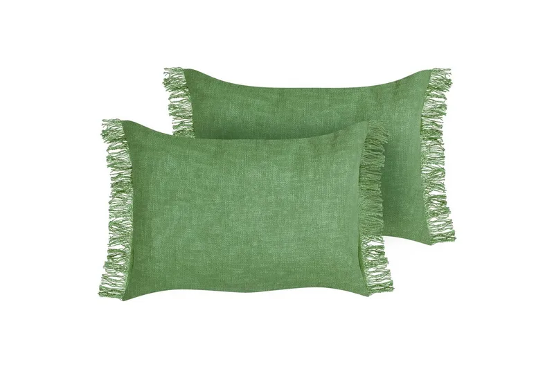 Prydnadskuddar Maba set om 2 Grön - Grön - Textil & mattor - Filtar, kuddar & plädar - Utekudde