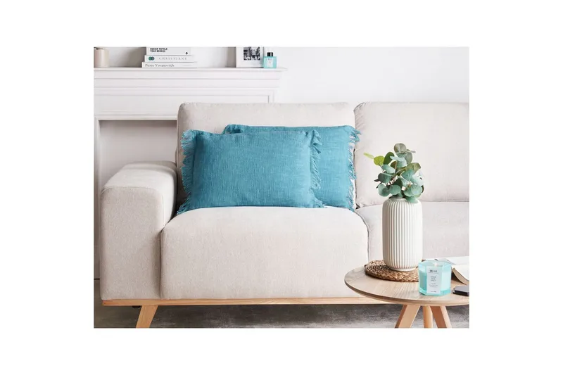 Prydnadskuddar Maba set om 2 Marinblå - Marinblå - Textil & mattor - Filtar, kuddar & plädar - Utekudde