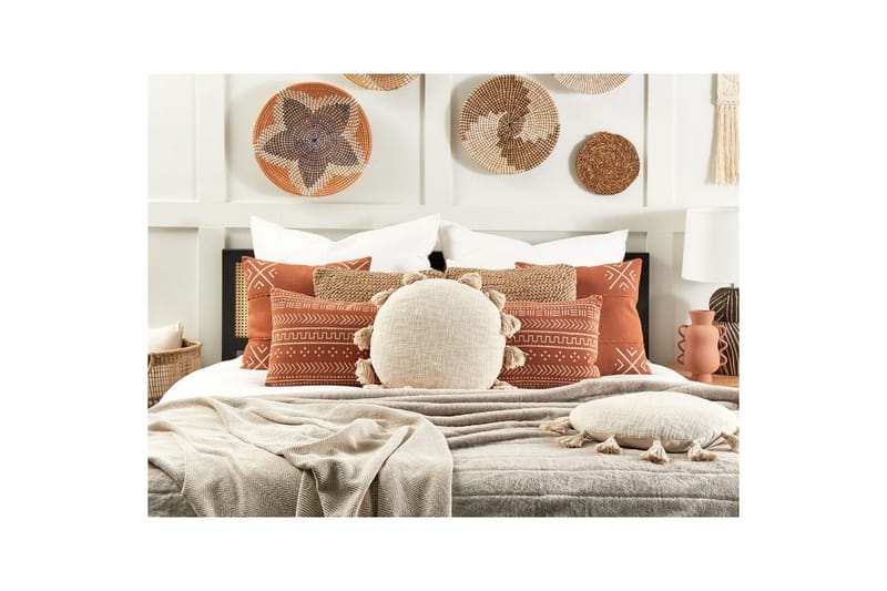 Prydnadskuddar Madia set om 2 Beige - Beige - Textil & mattor - Filtar, kuddar & plädar - Utekudde