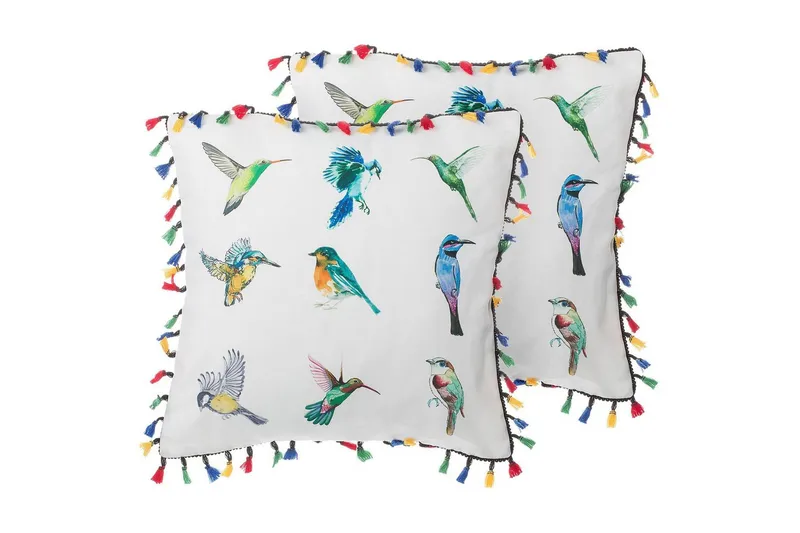 Prydnadskuddar Mallow set om 2, undefined