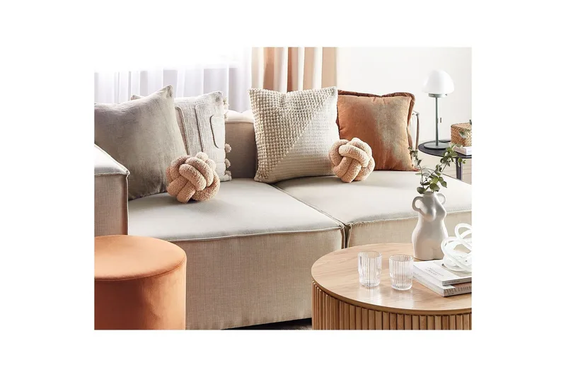 Prydnadskuddar Malni set om 2 Beige - Beige - Textil & mattor - Filtar, kuddar & plädar - Utekudde