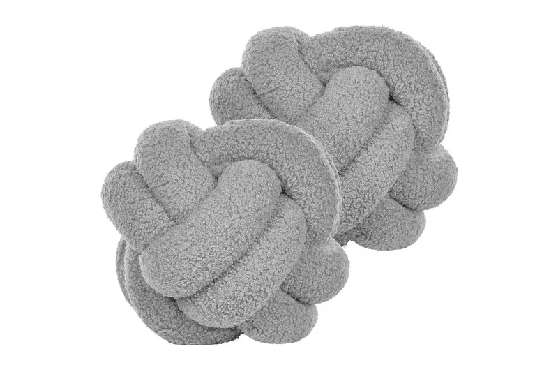 Prydnadskuddar Malni set om 2 Grå - Grå - Textil & mattor - Filtar, kuddar & plädar - Utekudde