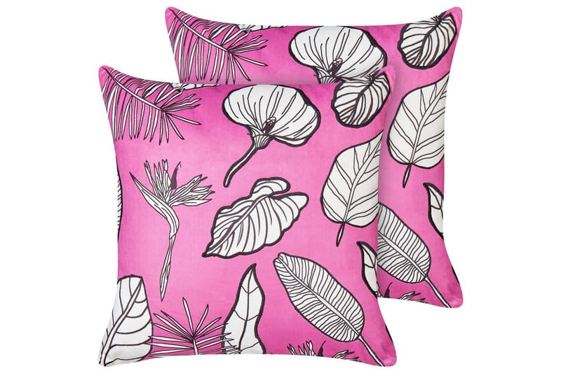 Prydnadskuddar Malva set om 2, undefined