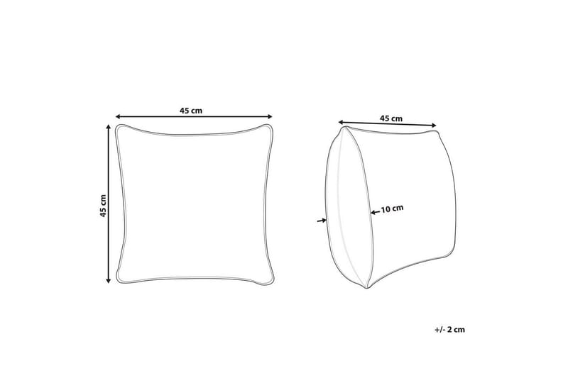 Prydnadskuddar Marula set om 2 Vit/Svart - Vit/Svart - Textil & mattor - Filtar, kuddar & plädar - Utekudde