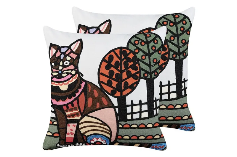 Prydnadskuddar Mehsana set om 2, undefined